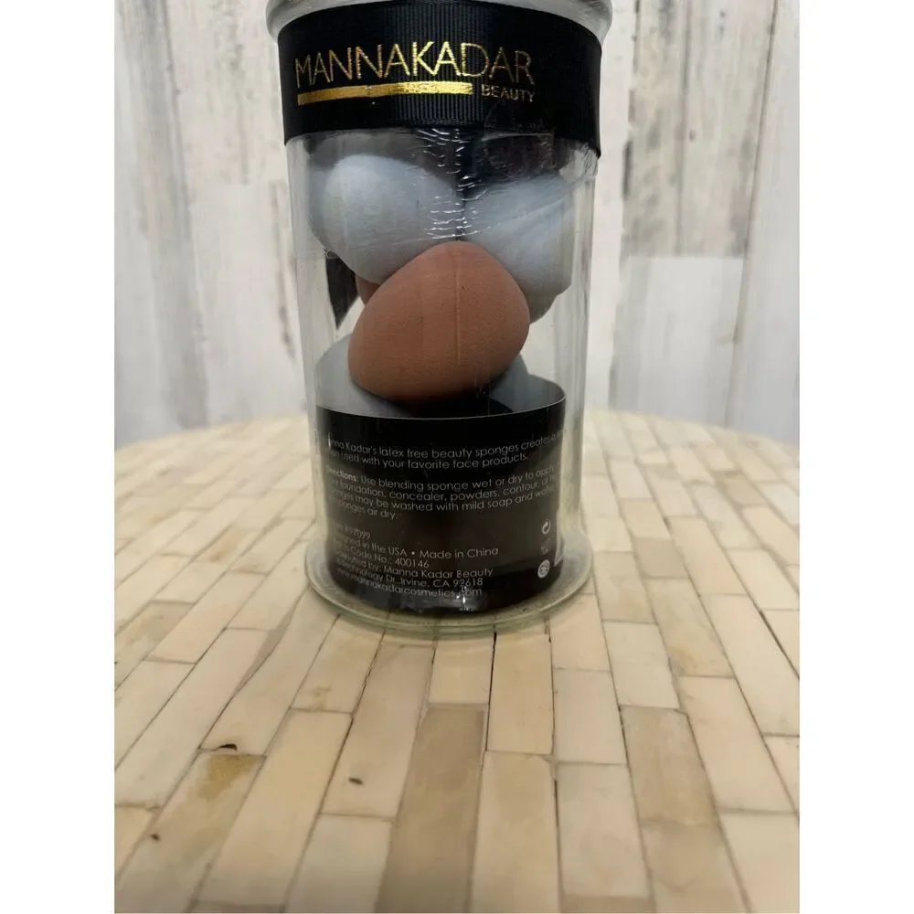 Make up sponges in jar